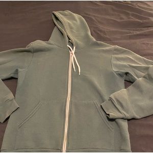 American Apparel Green ZipUp Hoodie